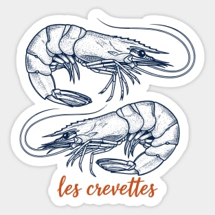 Les Crevettes Sticker
